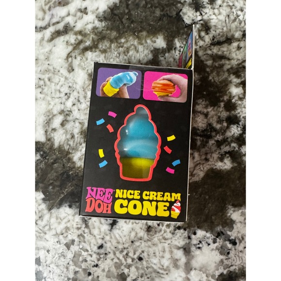 Schylling NeeDoh Nice Cream Cone Blue Fidget Toy Stress Ball Squishy 25320NAB - Picture 3 of 6